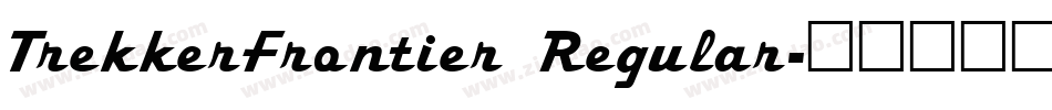 TrekkerFrontier Regular字体转换